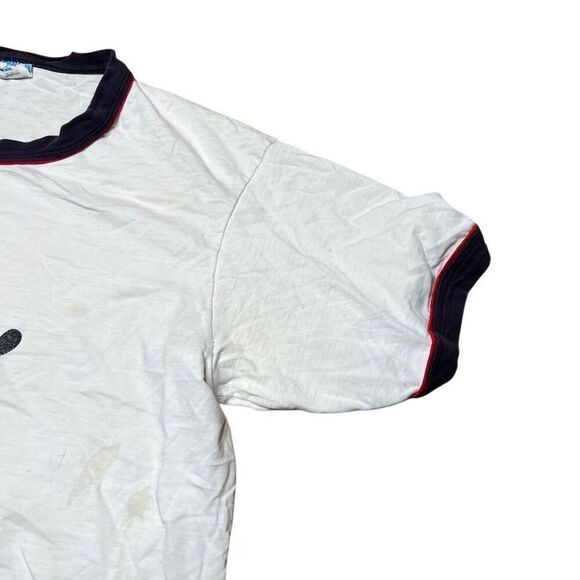 American Vintage Mickey Mouse Disney Made In USA Ringer T Shirt Large - Picture 3 of 6